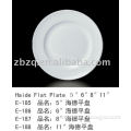 twice fired super white haide plate for hotels